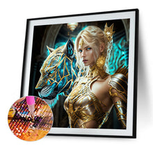 Load image into Gallery viewer, Diamond Painting - Full Round - animal angel elf girl (40*40CM)