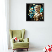 Load image into Gallery viewer, Diamond Painting - Full Round - animal angel elf girl (40*40CM)