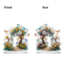 Load image into Gallery viewer, Double Side Special Shaped Flower Desktop Diamond Art Kits for Home Office Decor