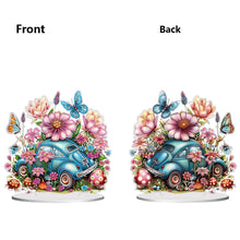 Load image into Gallery viewer, Double Side Special Shaped Flower Desktop Diamond Art Kits for Home Office Decor