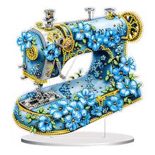 Load image into Gallery viewer, Double Sided Special Shaped Flower Sewing Machine Diamond Painting Desktop Decor