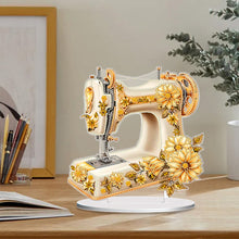 Load image into Gallery viewer, Double Sided Special Shaped Flower Sewing Machine Diamond Painting Desktop Decor