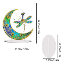 Load image into Gallery viewer, Double Side Special Shaped Butterfly Moon Diamond Painting Desktop Ornaments Kit