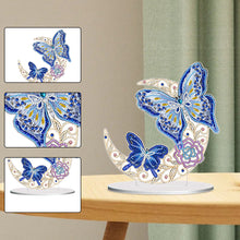 Load image into Gallery viewer, Double Side Special Shaped Butterfly Moon Diamond Painting Desktop Ornaments Kit