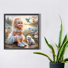 Load image into Gallery viewer, Diamond Painting - Full Square - little girl (30*30CM)
