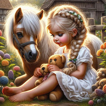 Load image into Gallery viewer, Diamond Painting - Full Square - little girl (30*30CM)