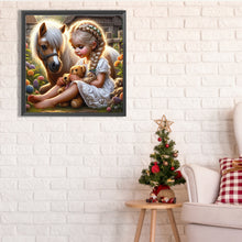 Load image into Gallery viewer, Diamond Painting - Full Square - little girl (30*30CM)