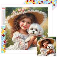 Load image into Gallery viewer, Diamond Painting - Full Square - little girl (30*30CM)