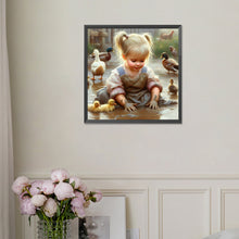 Load image into Gallery viewer, Diamond Painting - Full Square - little girl (30*30CM)