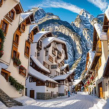 Load image into Gallery viewer, Diamond Painting - Full Round - snow mountain scenery (50*50CM)