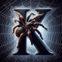 Load image into Gallery viewer, Diamond Painting - Full Round - Spider Letter-K (30*30CM)