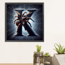 Load image into Gallery viewer, Diamond Painting - Full Round - Spider Letter-K (30*30CM)