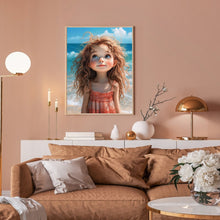 Load image into Gallery viewer, Diamond Painting - Full Round - seaside girl (30*40CM)