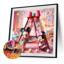 Load image into Gallery viewer, Diamond Painting - Full Round - disney mickey minnie letters (40*40CM)