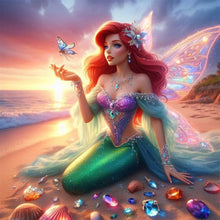 Load image into Gallery viewer, Diamond Painting - Full Round - princess ariel (30*30CM)