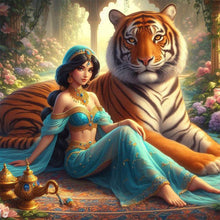 Load image into Gallery viewer, Diamond Painting - Full Round - princess jasmine (30*30CM)