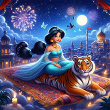 Load image into Gallery viewer, Diamond Painting - Full Round - princess jasmine (30*30CM)