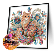 Load image into Gallery viewer, Diamond Painting - Partial Special Shaped - exquisite cat (30*30CM)