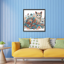 Load image into Gallery viewer, Diamond Painting - Partial Special Shaped - exquisite cat (30*30CM)