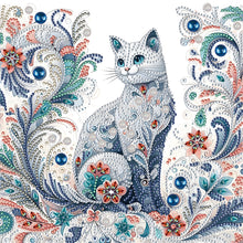Load image into Gallery viewer, Diamond Painting - Partial Special Shaped - exquisite cat (30*30CM)
