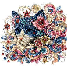 Load image into Gallery viewer, Diamond Painting - Partial Special Shaped - exquisite cat (30*30CM)