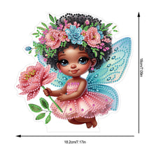 Load image into Gallery viewer, Acrylic Special Shaped Flower Elf 5D DIY Diamond Painting Desktop Ornaments Kit