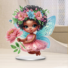 Load image into Gallery viewer, Acrylic Special Shaped Flower Elf 5D DIY Diamond Painting Desktop Ornaments Kit