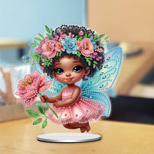Load image into Gallery viewer, Acrylic Special Shaped Flower Elf 5D DIY Diamond Painting Desktop Ornaments Kit
