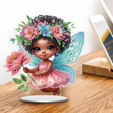 Load image into Gallery viewer, Acrylic Special Shaped Flower Elf 5D DIY Diamond Painting Desktop Ornaments Kit