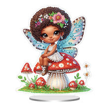 Load image into Gallery viewer, Acrylic Special Shaped Mushroom Elf DIY Diamond Painting Desktop Ornaments Kit