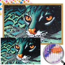 Load image into Gallery viewer, AB Diamond Painting - Full Round - blue leopard (45*30CM)