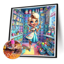 Load image into Gallery viewer, Diamond Painting - Full Round - handmade girl (30*30CM)