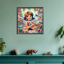 Load image into Gallery viewer, Diamond Painting - Full Round - handmade girl (30*30CM)