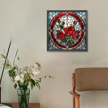 Load image into Gallery viewer, Diamond Painting - Full Round - glass art rose (30*30CM)