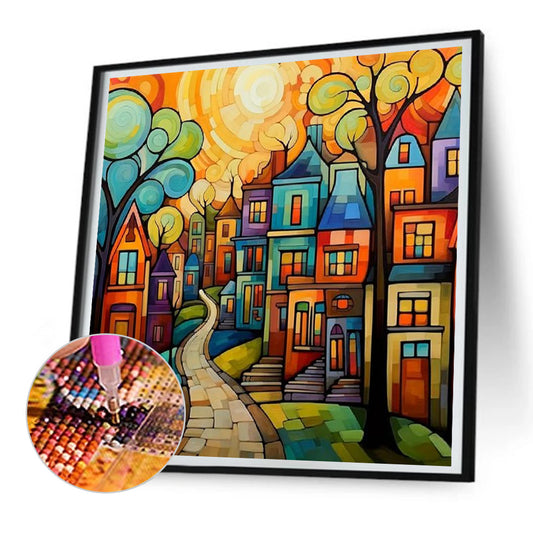 Diamond Painting - Full Round - color house (30*30CM)