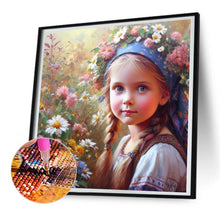 Load image into Gallery viewer, Diamond Painting - Full Round - flower girl (30*30CM)