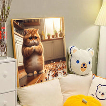 Load image into Gallery viewer, Diamond Painting - Full Round - funny cat (40*40CM)