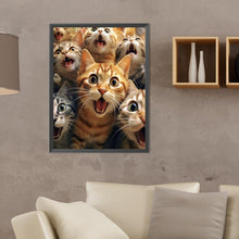 Load image into Gallery viewer, Diamond Painting - Full Round - funny cat (30*40CM)