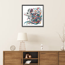 Load image into Gallery viewer, Diamond Painting - Partial Special Shaped - exquisite mouse (30*30CM)