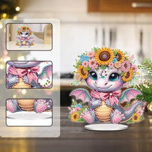 Load image into Gallery viewer, Acrylic Dinosaur Desktop Diamond Art Kits Diamond Painting Desktop Ornaments Kit