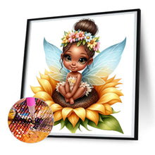 Load image into Gallery viewer, Diamond Painting - Full Round - sunflower black elf (30*30CM)