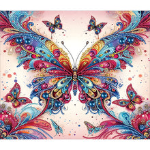 Load image into Gallery viewer, Diamond Painting - Partial Special Shaped - Butterfly (35*30CM)