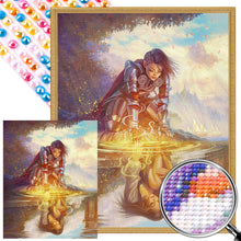 Load image into Gallery viewer, AB Diamond Painting - Full Round - female knight by the lake (40*50CM)