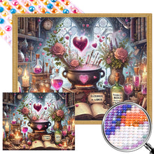 Load image into Gallery viewer, AB Diamond Painting - Full Round - Potion cauldron on the table (50*40CM)