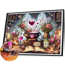 Load image into Gallery viewer, AB Diamond Painting - Full Round - Potion cauldron on the table (50*40CM)