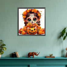Load image into Gallery viewer, Diamond Painting - Full Round - skull doll (30*30CM)