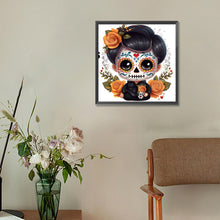 Load image into Gallery viewer, Diamond Painting - Full Round - skull doll (30*30CM)