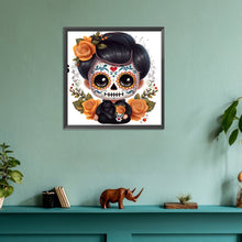 Load image into Gallery viewer, Diamond Painting - Full Round - skull doll (30*30CM)