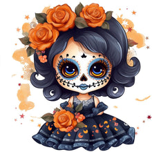 Load image into Gallery viewer, Diamond Painting - Full Round - skull doll (30*30CM)