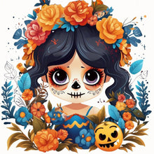 Load image into Gallery viewer, Diamond Painting - Full Round - skull doll (30*30CM)